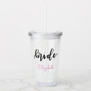 Tumbler för personligbrudakryl take away mugg