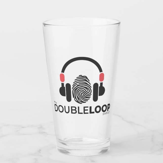 Tumbler Glas - Dubbla Loop Podcast (Framsida)