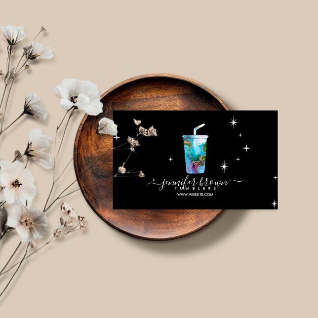 Tumbler ombré struktur visitkort (Skapare uppladdad)