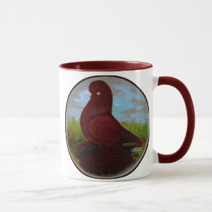 Tumbler Pigeon Red Muff Mugg