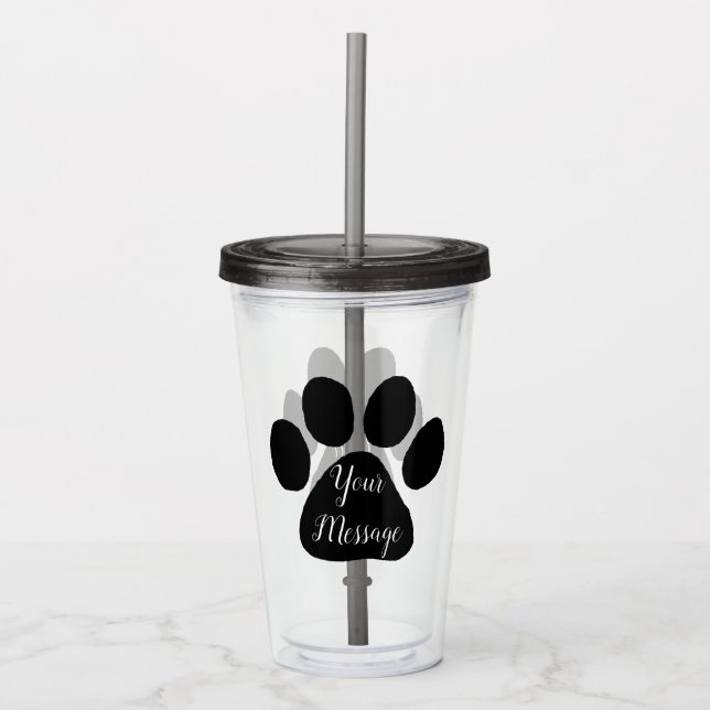 Tumbler - Puppy Tass avtryck Take Away Mugg (Framsida)
