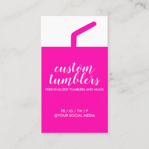 Tumbler rese resemugg butik rosa vertikal visitkort