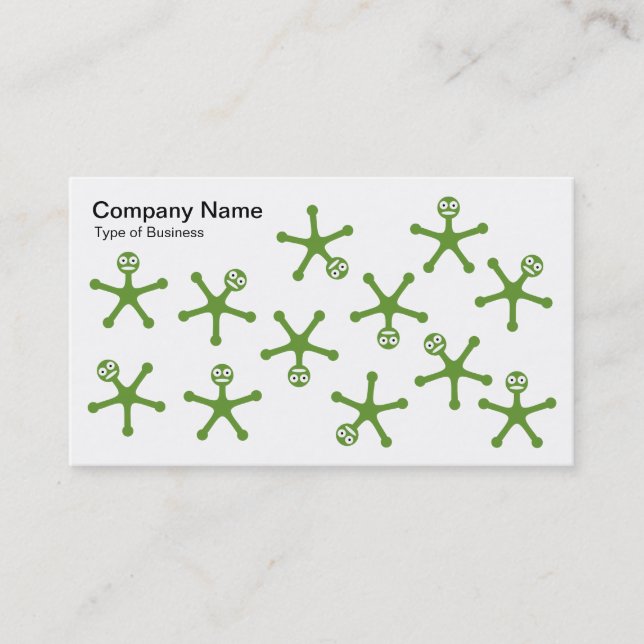 Tumblers - Avocado on White Visitkort (Framsida)