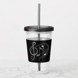 Tumblers för musik noteranpassningsbarnamn take away mugg