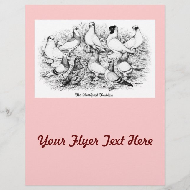 Tumblers med Kort Reklamblad (Framsidan)