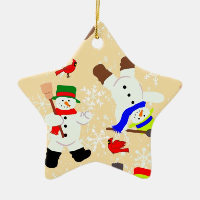 Tumblin’ Snögubbar Ornament (Framsidan)