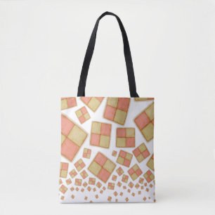 Tumbling Battenberg tårta Tote Bag Tygkasse