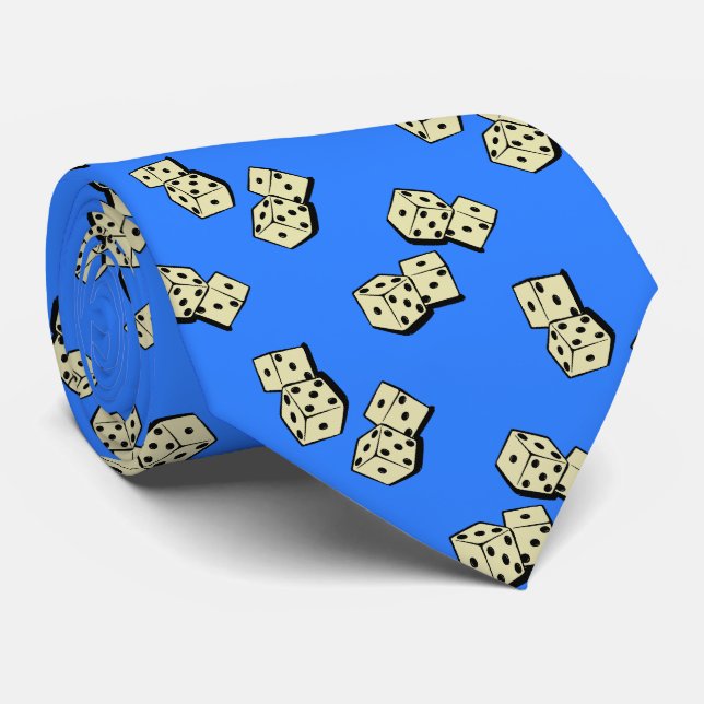Tumbling Dice Gambling Fransk Blue Two-sided Slips (Rullad)