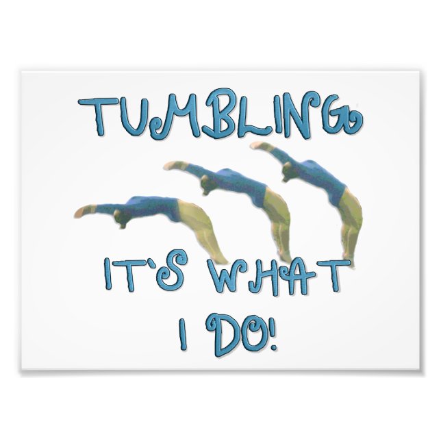 Tumbling gymnast fototryck (Framsidan)