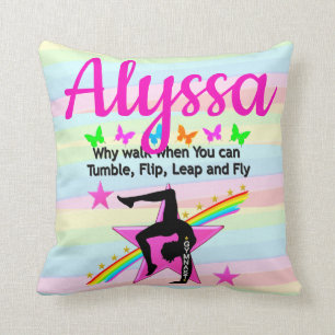 TUMBLING GYMNASTICS QUOTE DESIGT KUDDE