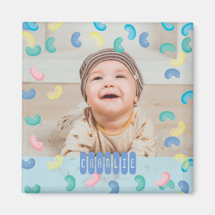 Tumbling Jelly Beans Cute Anpassningsbar Baby Phot Magnet