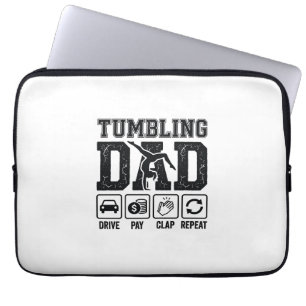 Tumbling Pappa Drive Pay Clap Repeat T-Shirt Desig Laptop Fodral