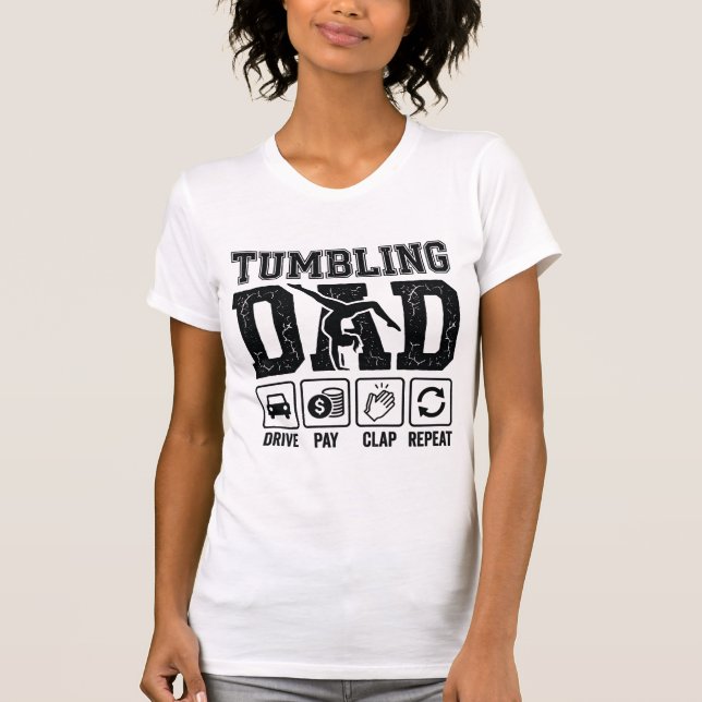 Tumbling Pappa Drive Pay Clap Repeat Tröja Design_ (Framsida)