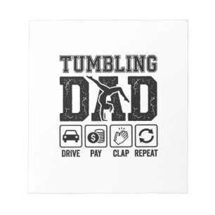 Tumbling Pappa Drive Pay Clap Repeat Tröja Design_ Anteckningsblock