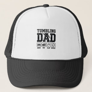 Tumbling Pappa Kör Betala Klappa Upprepa T-Shirt D Keps