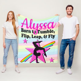 TUMBLING QUEEN GYMNASTICS GIRL FLEECEFILT