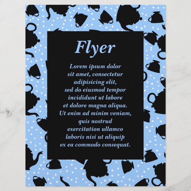 Tumbling Tea Party Reklamblad (Framsidan)