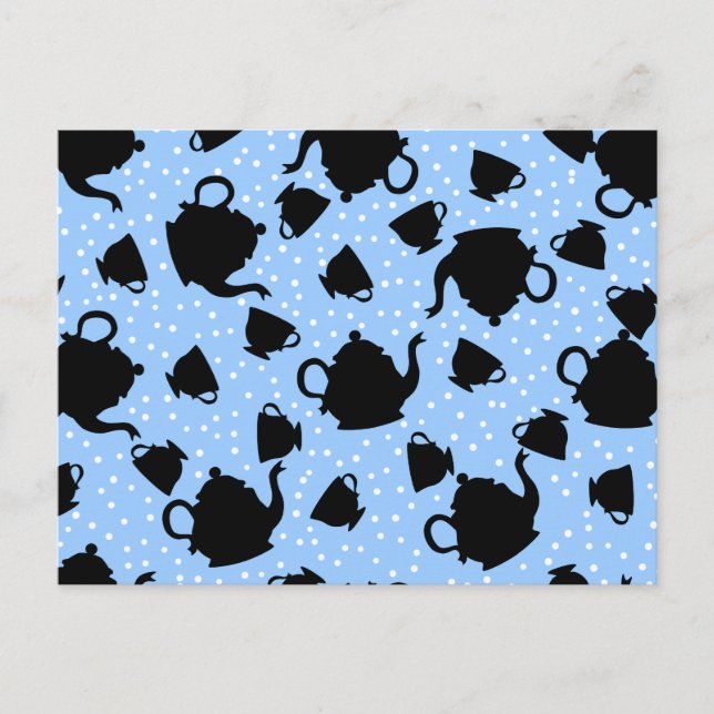 Tumbling Tea Party Vykort (Framsida)