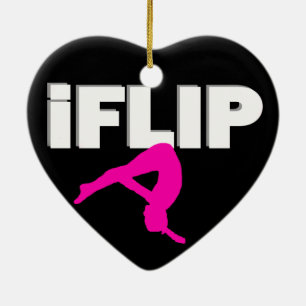 Tumblinggymnast Julgransprydnad Keramik