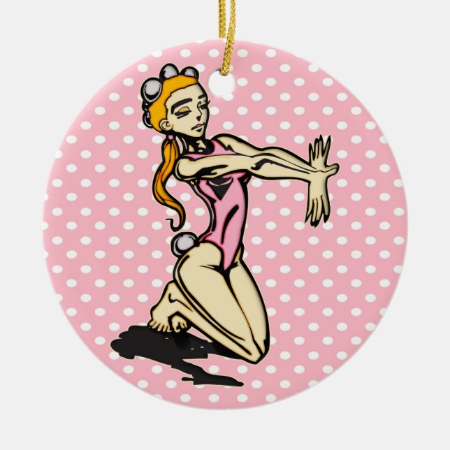 Tumblingkapacitet Julgransprydnad Keramik (Framsidan)