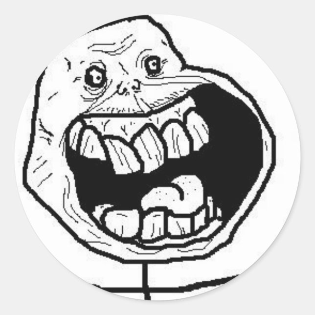 Tumblr Meme-etikett Runt Klistermärke (Framsida)