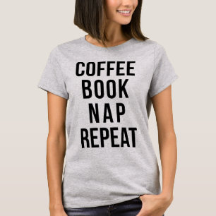 Tumblr T-Shirt Coffee Bok Nap Repeat