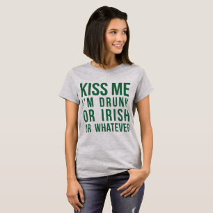 Tumblr T-Shirt Kiss Me, jag är full av iriska