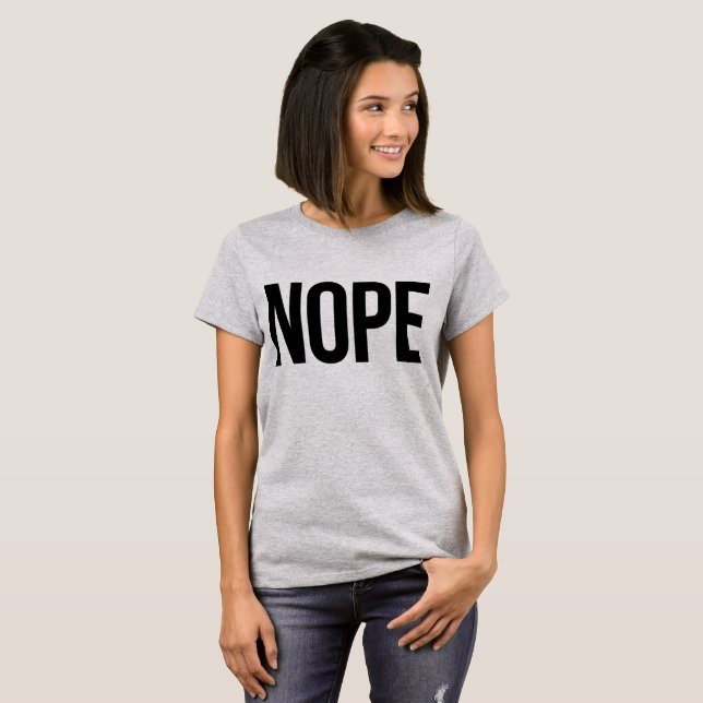 Tumblr T-Shirt Nope (Hel framsida)