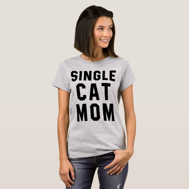 Tumblr T-Shirt Single Cat Mamma (Hel framsida)