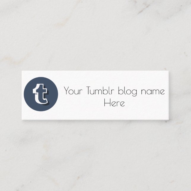 tumblrvisitkort mini visitkort (Framsida)