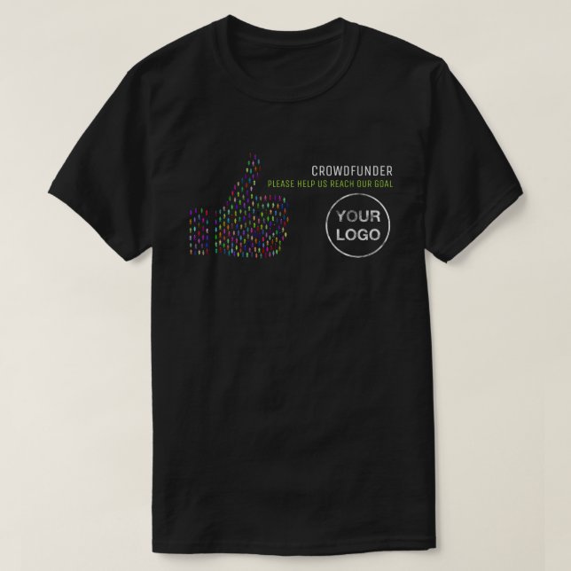 Tumbsignalen, Crowdfunder, folkfinansiering T Shirt (Design framsida)