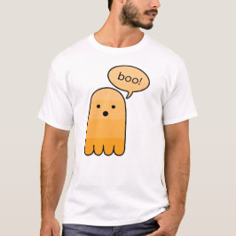 Tumeric Orange Boo Ghost Halloween T Shirt