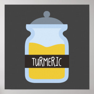 Tumeriska gulter poster