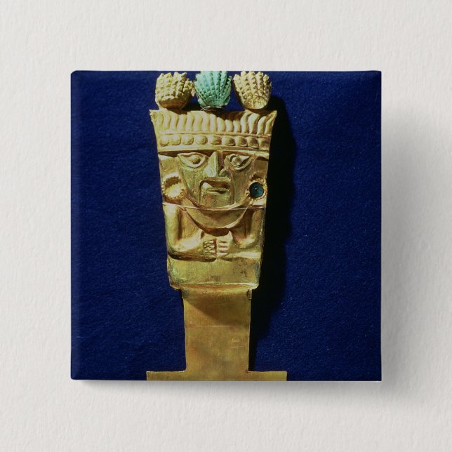 Tumi eller ceremoniell knivar i forma av knapp (Framsida)