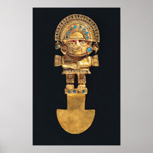 Tumi eller ceremoniell knivar i forma av poster
