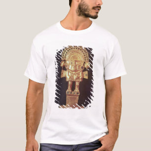 Tumi eller den ceremoniella knivar formar in av t-shirt