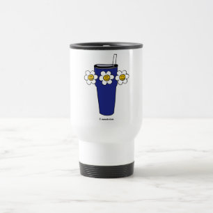Tumlare för blommiga lycklig resemugg