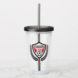 Tumlare för Logotyp av eget namn Fotboll Take Away Mugg