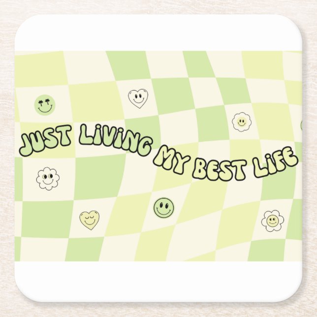 tumlare underlägg papper kvadrat (Framsidan)