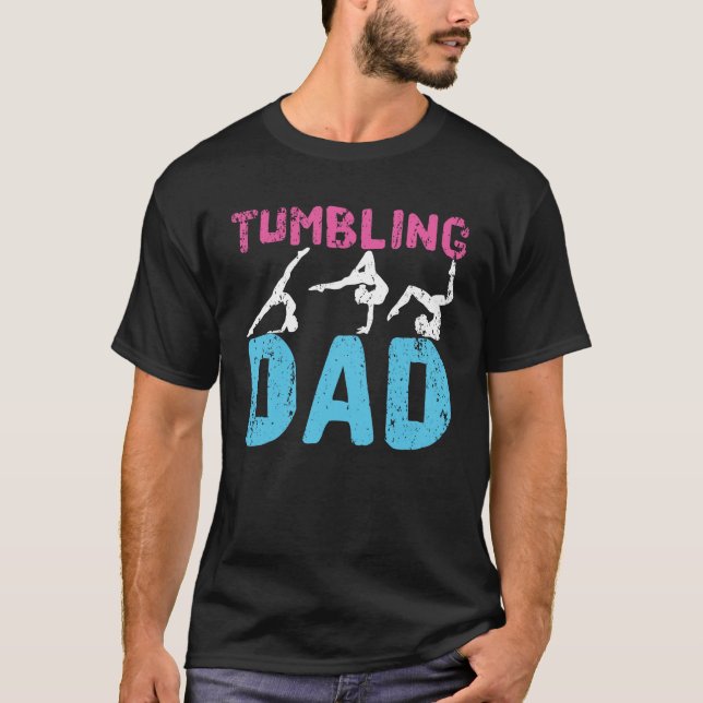 Tumling av Pappa-gymnastikpappa Gymnast Far T Shirt (Framsida)