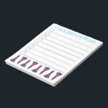 Tumling Gymnastics Acro Dance Coach to Do List Anteckningsblock<br><div class="desc">List-stil om du vill göra en lista över anteckningsmönstersymboler har en originalmarkörillustration av en flickgymnast eller en tumlare i en rosa och blå pipa. Anpassa till namn i din favoritdansare, gymnast, danslärare eller tränare. Det finns också många fler illustrerade anteckningsblock från den här butiken. Denna design finns också tillgänglig för...</div>