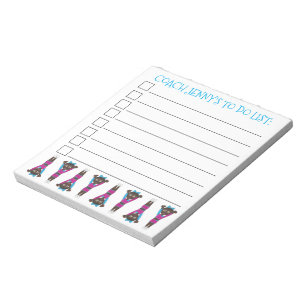 Tumling Gymnastics Acro Dance Coach to Do List Anteckningsblock