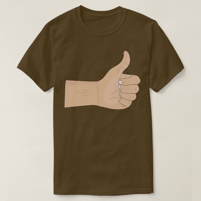 Tumma upp t shirt (Design framsida)
