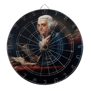 Tumme porträtt, Benjamin Franklin Grundlagsfader Darttavla