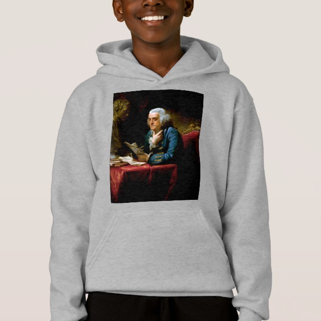 Tumme Porträtt, Benjamin Franklin Grundlagsfader T Shirt (Framsida)