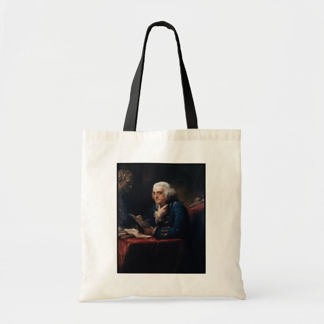 Tumme porträtt, Benjamin Franklin Grundlagsfader Tygkasse (Framsidan)