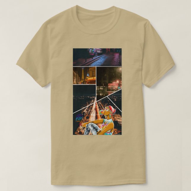 Tummel och kärlek i fransk t shirt (Design framsida)