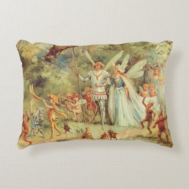 Tummen och Prinsens Bröllop, Klassiska Sagor Prydnadskudde (Framsidan)