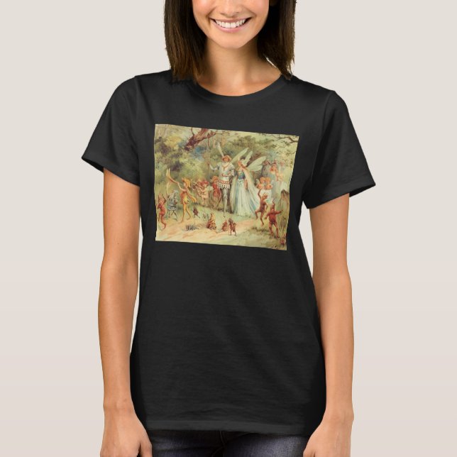 Tummen och Prinsens Bröllop, Klassiska Sagor Tee Shirt (Framsida)