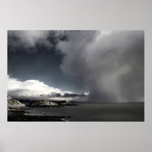 Tummen och stormmolnen poster